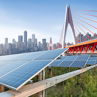 Photovoltaic panels in Chongqing, China